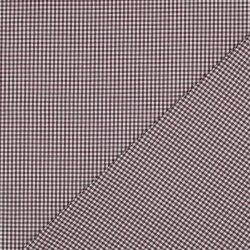 Cotton poplin 2,7mm Vichy check - aubergine