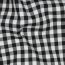 Popelina de algodón Vichy check - negro