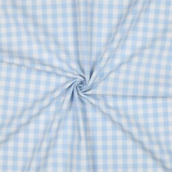 Poeline de coton Vichy check - bleu clair