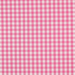 Poeline de coton Vichy check - fuchsia
