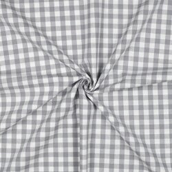 Poeline de coton Vichy check - gris