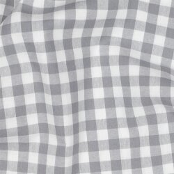 Poeline de coton Vichy check - gris