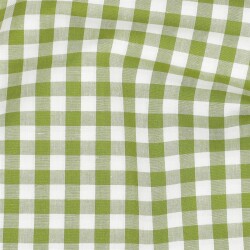 Katoen poplin Vichy check - fles groen