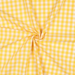 Coton-popeline Vichy check - jaune