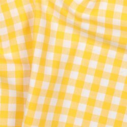 Coton-popeline Vichy check - jaune