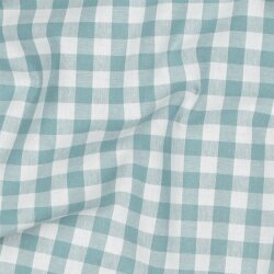 Coton-popeline Vichy check - vert sombre