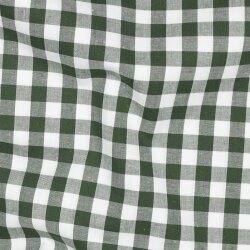 Coton-popeline Vichy check - vert foncé