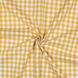 Poeline de coton Vichy check - ocre