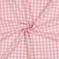 Poeline de coton Vichy check - rose sombre