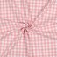 Popeline di cotone Vichy check - rosa scuro