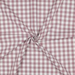 Poeline de coton Vichy check - mauve