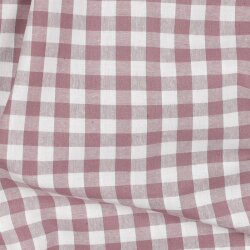 Poeline de coton Vichy check - mauve