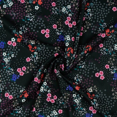 MAGNOLIA Stretch Digital - black