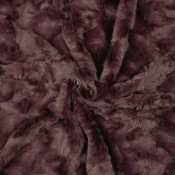 Faux fur - dark burgundy