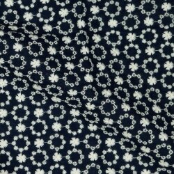 COTTON Embroidered - dark blue