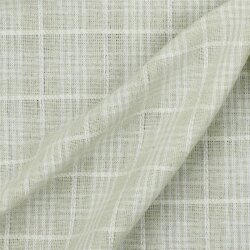 Viscose linen CHECKS - natural