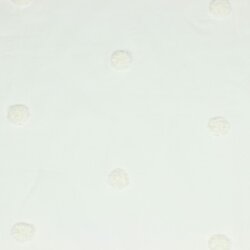 Cotton batiste dots - white/white