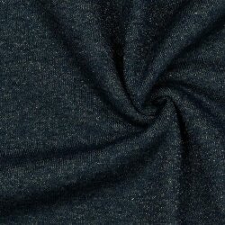 Winter sweatshirt glitter - marineblauw/zilver