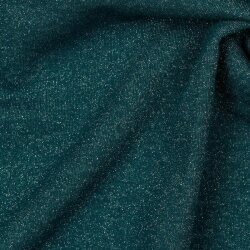Wintersweat Glitter - donkerblauw groen/zilver