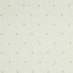 Viscose linen embroidered - natural