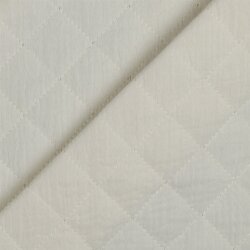 Musselin Gesteppt Uni - creme