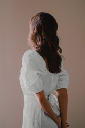 COTTON crashed DOBBY LUREX GOLD - quartz rose