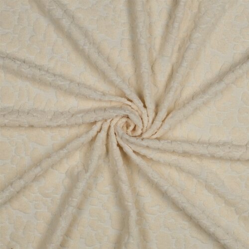 Stretchfrottee Leomuster - natur