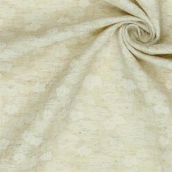 Baumwollstoff LINEN JACQUARD - natur