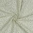 Viscose linen embroidered - natural