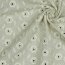 Viscose linen embroidered - natural