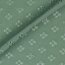 Viscose embroidered - old green