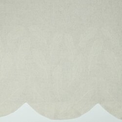 Viscose linen border one-sided - natural