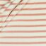 Nickistoff Streifen - creme/rosa