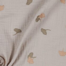 Muslin Embroidered - light sand