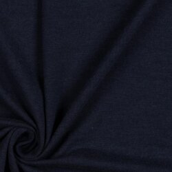 Jersey di cotone bambù - blu scuro