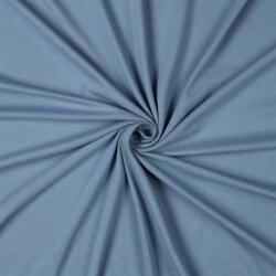 Jersey de algodón bambú - tono azul
