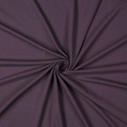 Jersey di cotone bambù - viola scuro