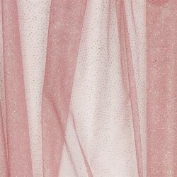 Glitter tule royal - antiek roze/goud