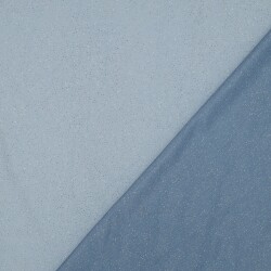 Glitter tule royal - jeansblauw/zilver