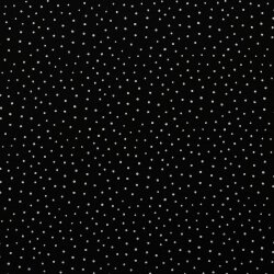 Muslin small dots - black