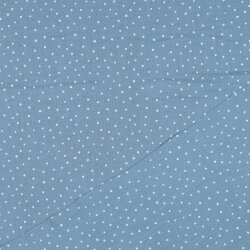 Musselin kleine Punkte - hellblau