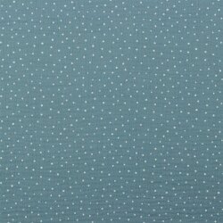 Muslin small dots - light blue