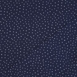 Muslin small dots - dark blue