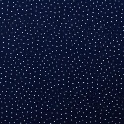 Muslin small dots - dark blue
