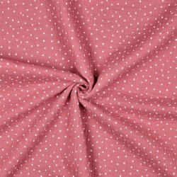 Muselina pequeños puntos - rosa perla