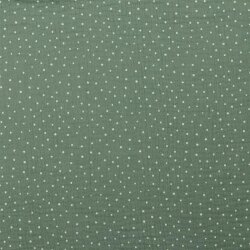 Muslin small dots - old green