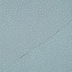 Muslin small dots - water blue