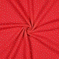 Muselina pequeños puntos - rojo