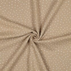 Muselina pequeños puntos - beige