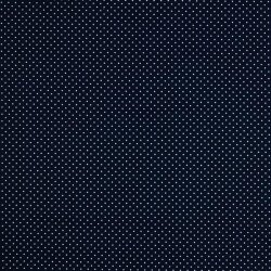 Popelín de algodón de puntos de 2 mm - azul oscuro